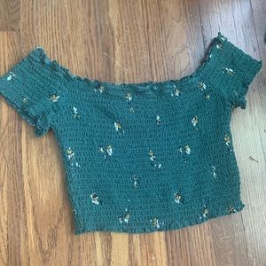 Abercrombie and Fitch Emerald green top